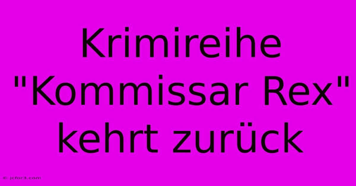 Krimireihe 